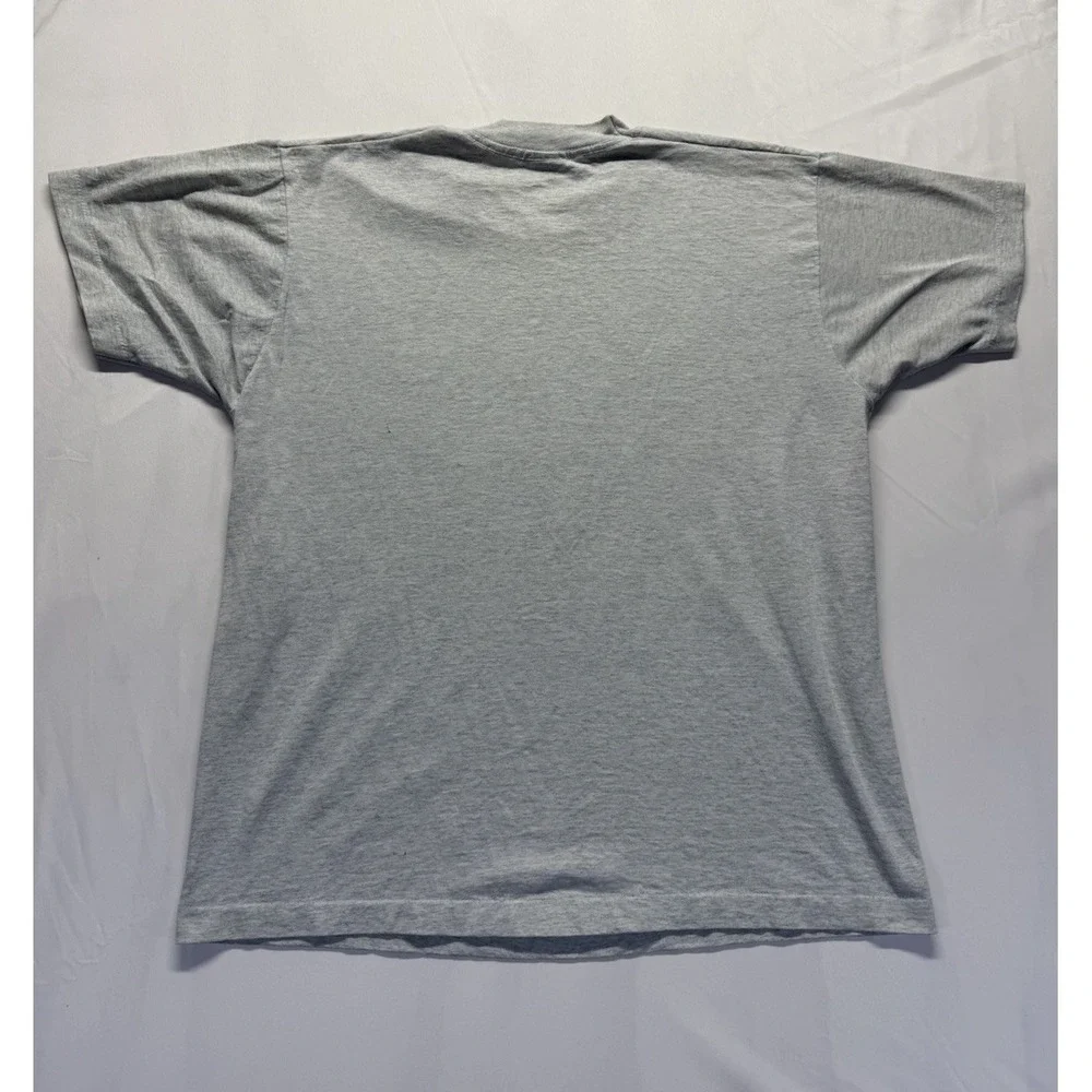 Vintage fruit of the loom Yummies Candy & Nuts L Tshirt USA Gray Tee Casual